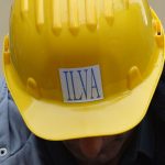 A worker of the Ilva Genova steelworks takes part in a demonstration in Rome, on November 29, 2012. Workers demonstrated against the closure of the factory decided by the head of the company, after the arrests of leaders and the seizure of the Taranto. AFP PHOTO / ALBERTO PIZZOLI