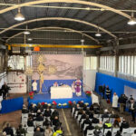 messa_porto messa nel capannone delle riparazioni navali